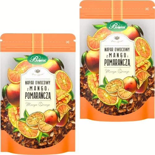 BiFix NAPAR OWOCOWY Herbatka owocowa z suszu 2 x 100 g - MANGO Z POMARAŃCZĄ