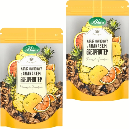 BiFix NAPAR OWOCOWY Herbatka owocowa z suszu 2 x 100 g ANANAS Z GREJPFRUTEM