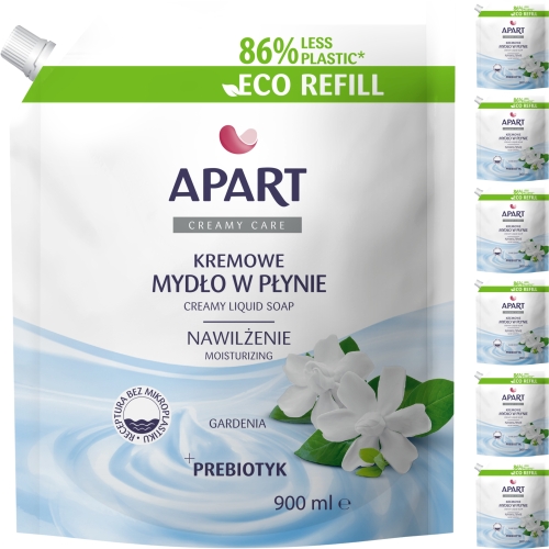 APART Kremowe Pielęgnacyjne mydło w płynie Gardenia - zapas 7 x 900 ml