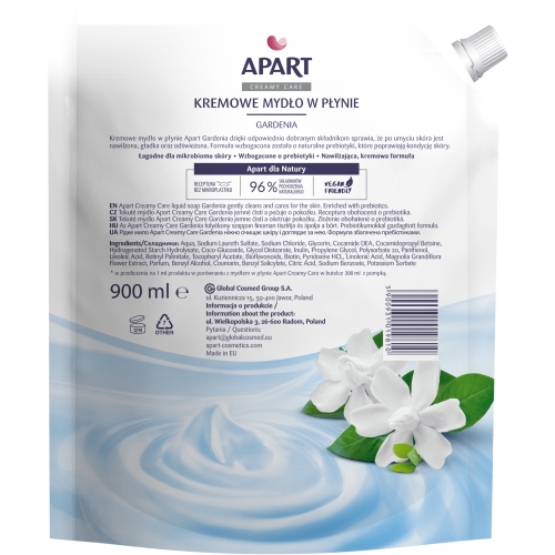 APART Care Kremowe Pielęgnacyjne mydło w płynie zapas ZESTAW 7 x 900 ml MIX
