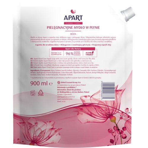 APART Care Kremowe Pielęgnacyjne mydło w płynie zapas ZESTAW 7 x 900 ml MIX
