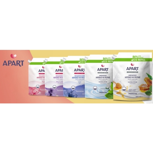 APART Care Kremowe Pielęgnacyjne mydło w płynie zapas ZESTAW 7 x 900 ml MIX