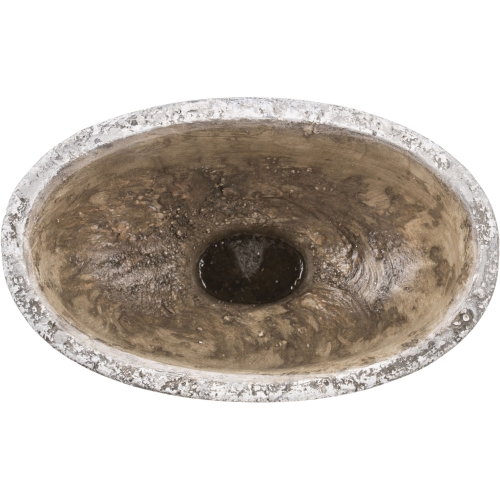 Rustykalna BETONOWA Osłonka na doniczkę Doniczka Donica 15x25x15 cm - SZARA