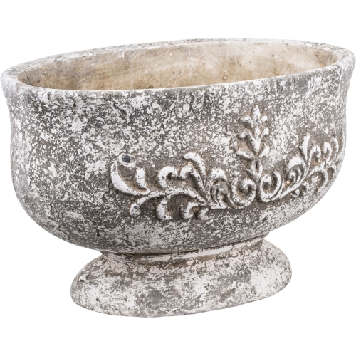 Rustykalna BETONOWA Osłonka na doniczkę Doniczka Donica 18,5x30x18 cm SZARA