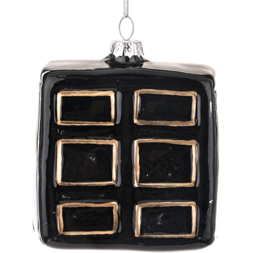 Bombka SZKLANA 10,5 x 8,5 x 4,5 cm Ozdoba choinkowa - PIANINO