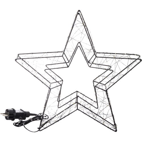 ŚWIECĄCA Gwiazda LED śliczna ozdoba na Boże Narodzenie - 36 x 38 x 6,5 cm