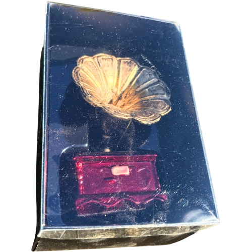 Bombka SZKLANA 10 x 6,5 x 6,5 cm Ozdoba choinkowa - GRAMOFON PATEFON