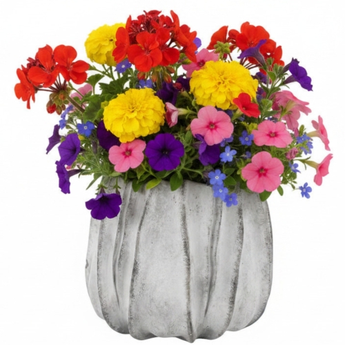 BETONOWA Osłonka na doniczkę Doniczka Donica 18,5 x 19 x 19 cm - DO OGRODU