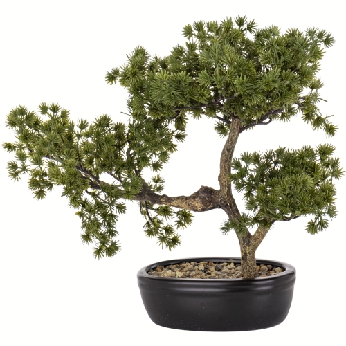 DUŻE Dekoracyjne DRZEWKO BONSAI Sztuczny kwiat w Doniczce - 38 x 45 x 25 cm