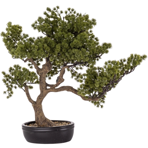 DUŻE Dekoracyjne DRZEWKO BONSAI Sztuczny kwiat w Doniczce - 58 x 60 x 34 cm
