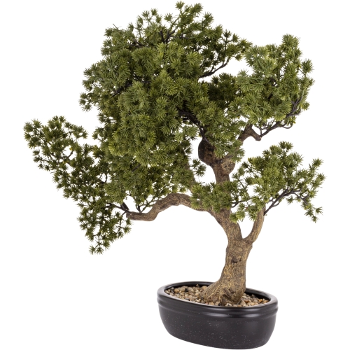 DUŻE Dekoracyjne DRZEWKO BONSAI Sztuczny kwiat w Doniczce - 58 x 60 x 34 cm