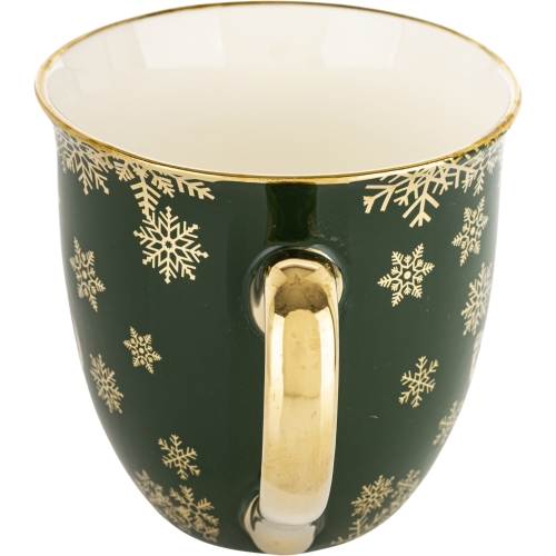 DUŻY Porcelanowy Kubek Filiżanka do KAWY HERBATY 560 ml - MERRY CHRISTMAS