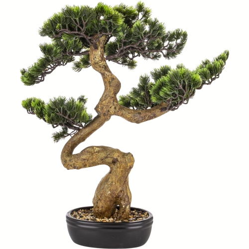 DUŻE Dekoracyjne DRZEWKO BONSAI Sztuczny kwiat w Doniczce - 65 x 60 x 35 cm