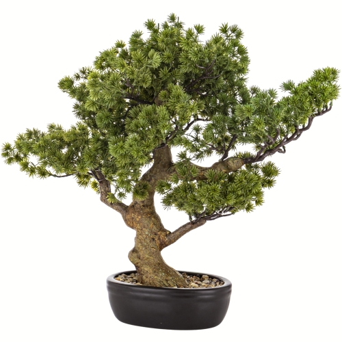 DUŻE Dekoracyjne DRZEWKO BONSAI Sztuczny kwiat w Doniczce - 48 x 50 x 28 cm