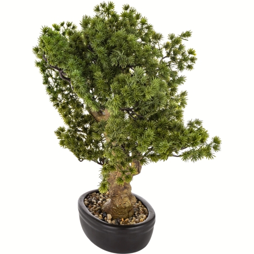 DUŻE Dekoracyjne DRZEWKO BONSAI Sztuczny kwiat w Doniczce - 48 x 50 x 28 cm