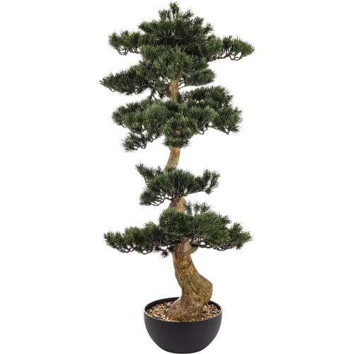 DUŻE Dekoracyjne DRZEWKO BONSAI Sztuczny kwiat w Doniczce 107 x 75 x 45 cm