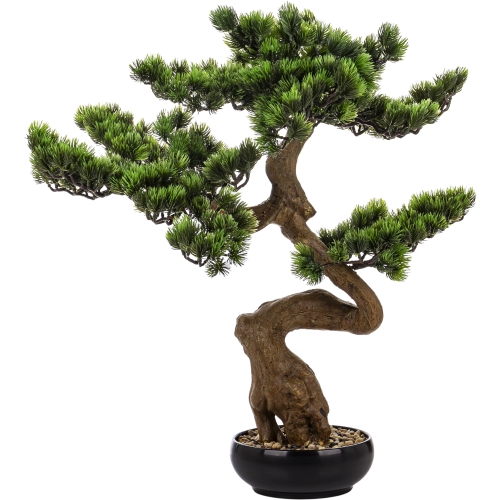 DUŻE Dekoracyjne DRZEWKO BONSAI Sztuczny kwiat w Doniczce - 67 x 60 x 33 cm