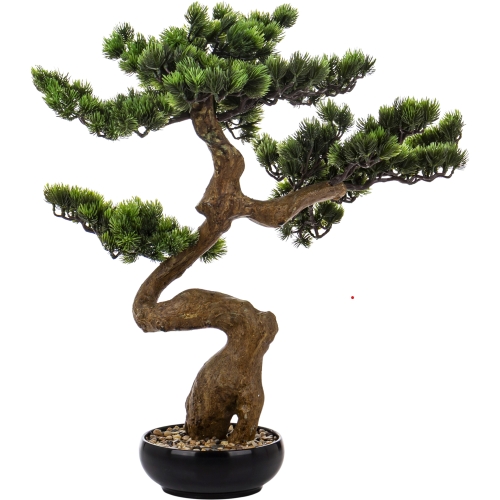 DUŻE Dekoracyjne DRZEWKO BONSAI Sztuczny kwiat w Doniczce - 67 x 60 x 33 cm