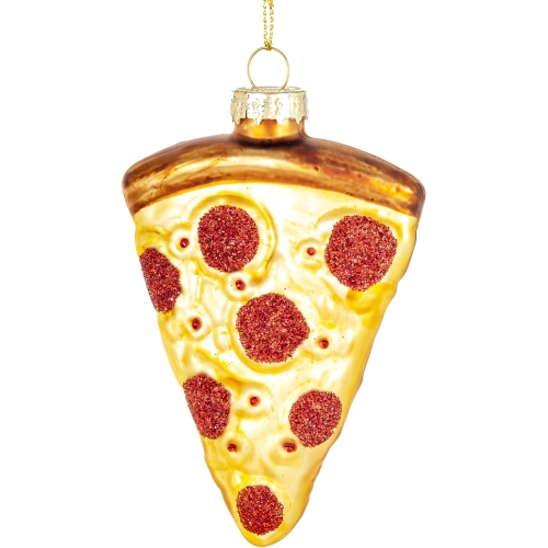 Bombka SZKLANA 10 x 7 x 3 cm Ozdoba choinkowa - PIZZA