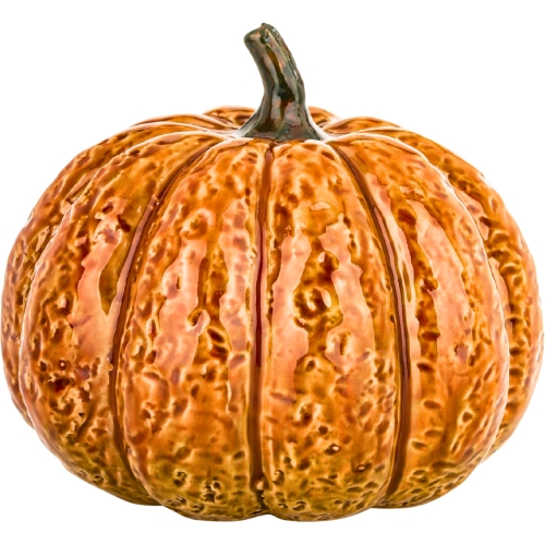 Ozdobna PORCELANOWA figurka DYNIA 13 x 11 cm - Dekoracja domu na Halloween