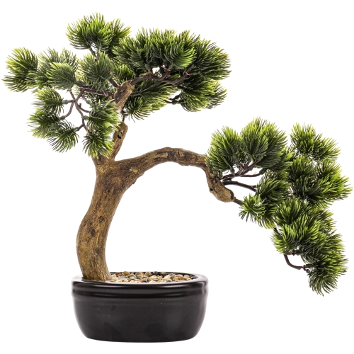 Dekoracyjne DRZEWKO BONSAI Sztuczny kwiat w Doniczce - 35 x 38 x 22 cm