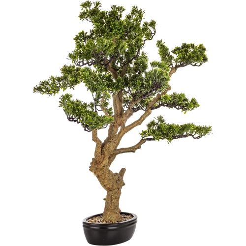 DUŻE Dekoracyjne DRZEWKO BONSAI Sztuczny kwiat w Doniczce - 85 x 88 x 36 cm