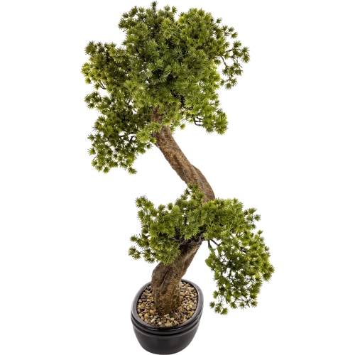 DUŻE Dekoracyjne DRZEWKO BONSAI Sztuczny kwiat w Doniczce - 75 x 65 x 35 cm