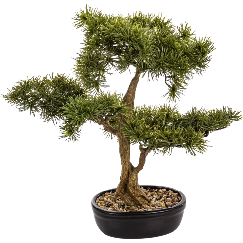 Dekoracyjne DRZEWKO BONSAI Sztuczny kwiat w Doniczce - 45 x 50 x 28 cm