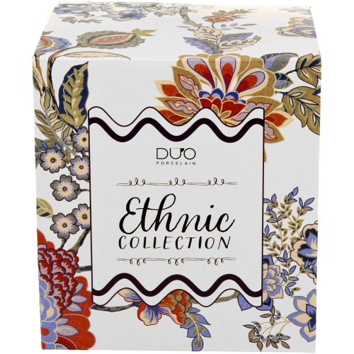 Duży PORCELANOWY Kubek 650 ml do KAWY HERBATY - Ethnic SAHAT WHITE