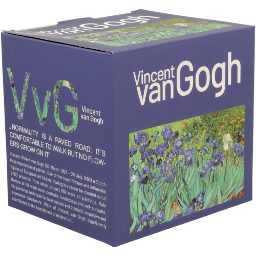 Kubek baryłka 430 ml z Zaparzaczem do HERBATY ZIÓŁ - IRISES by Van Gogh