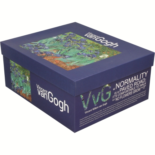 DWIE Porcelanowe Filiżanki 250 ml do KAWY HERBATY - IRISES by Van Gogh