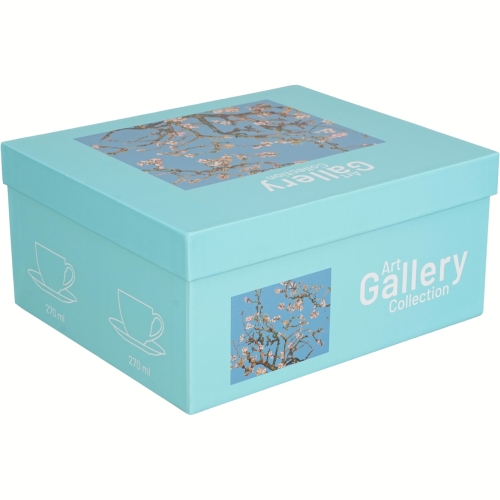 DWIE Porcelanowe Filiżanki 270 ml do KAWY HERBATY - ALMOND BLOSSOM Van Gogh