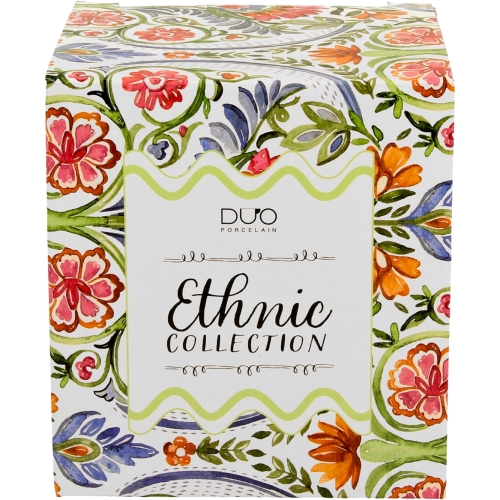 PORCELANOWY Kubek classic 360 ml do KAWY HERBATY - Ethnic MAYFLOWER