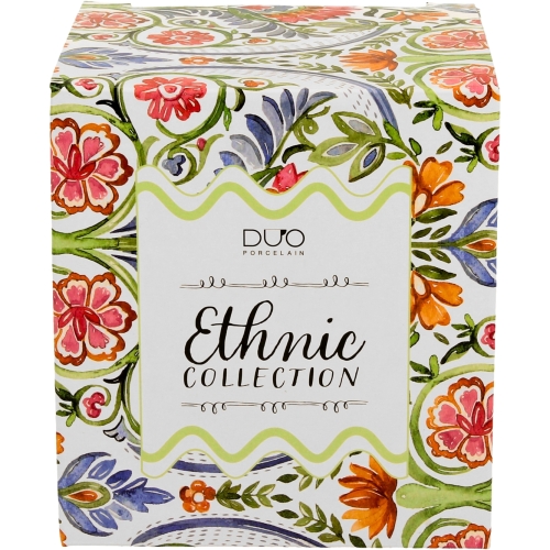 Duży PORCELANOWY Kubek 650 ml do KAWY HERBATY - Ethnic MAYFLOWER