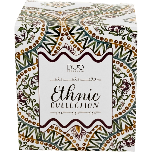 PORCELANOWY Kubek classic 360 ml do KAWY HERBATY - Ethnic ESTRELLA