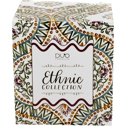 Duży PORCELANOWY Kubek 650 ml do KAWY HERBATY - Ethnic ESTRELLA