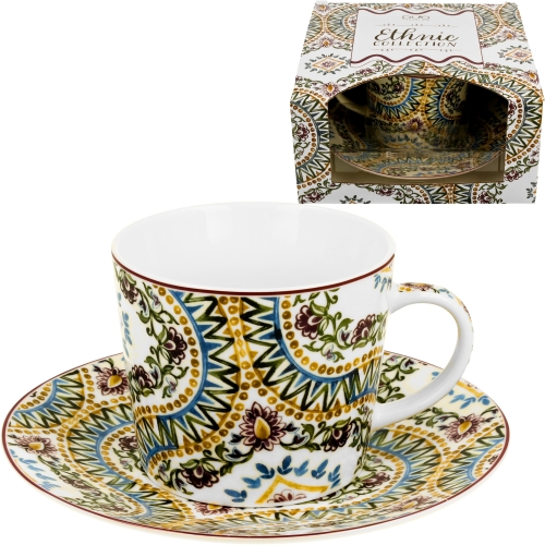 976387 Filiżanka ze spodkiem 240 ml - Ethnic ESTRELLA Od FotoABC - autoryzowanego dystrybutora