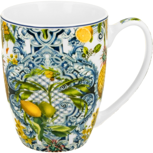 PORCELANOWY Kubek classic 360 ml do KAWY HERBATY - Ethnic SOLEDAD