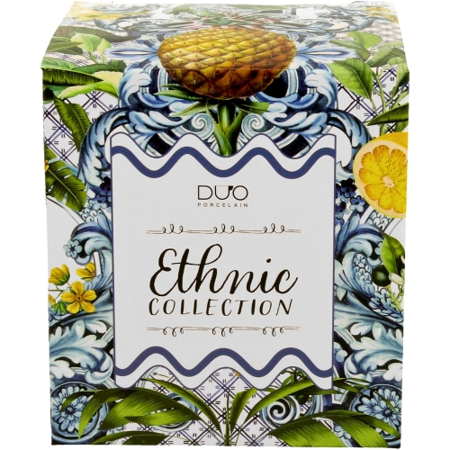 Duży PORCELANOWY Kubek 650 ml do KAWY HERBATY - Ethnic SOLEDAD