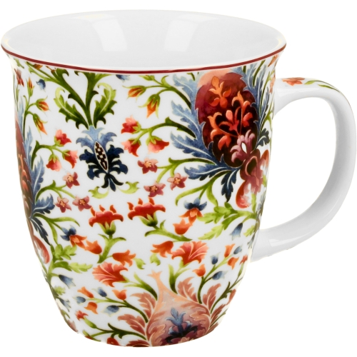 Duży PORCELANOWY Kubek 650 ml do KAWY HERBATY - Ethnic MARBELLA