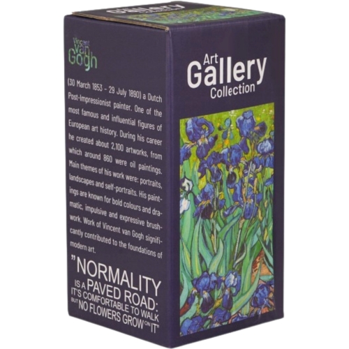 DUŻY Kubek termiczny 600 ml Termos STAL NIERDZEWNA 18/8 - IRISES Van Gogh