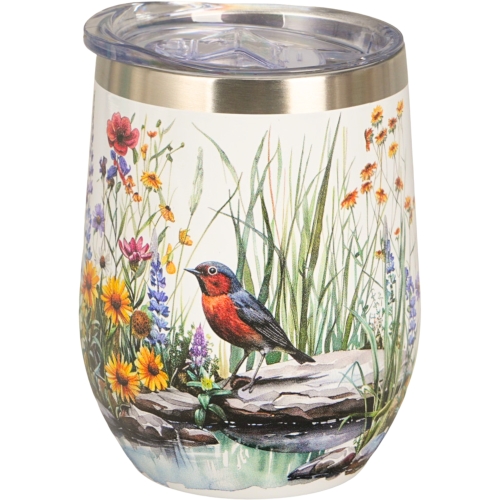 Kubek termiczny 330 ml Termos na KAWĘ HERBATĘ - Flower Classic JULY