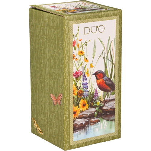 DUŻY Kubek termiczny 600 ml Termos na KAWĘ HERBATĘ - Flower Classic JULY