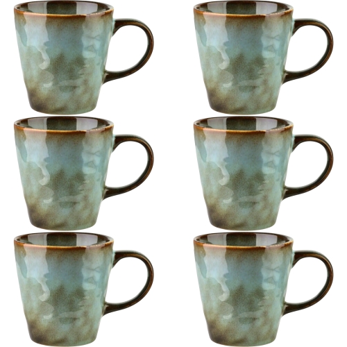 Porcelanowa Filiżanka Kubek do KAWY HERBATY 390 ml, 10,4x9,7 cm - 6 SZTUK