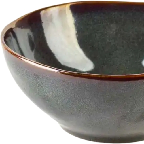 Ceramiczny Talerz DO ZUPY Miska DO SAŁATEK 400 ml, 15x6 cm - BASIC NATURE