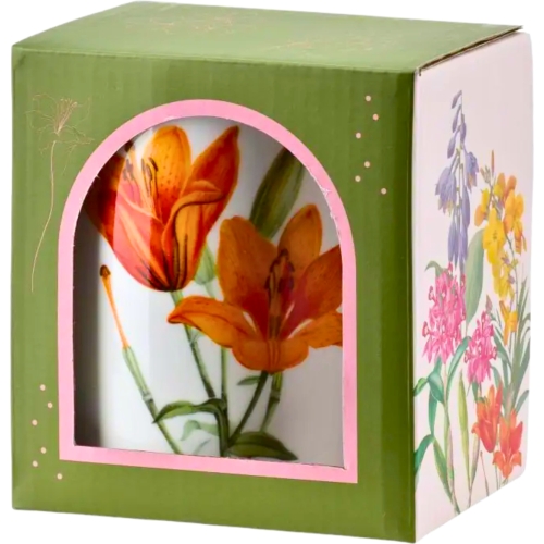 Kolekcja ARMANO Kubek 8,5 x 12 cm, 410 ml, Porcelana Bone China - KWIATY