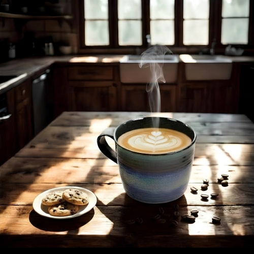 DUŻY Ceramiczny kubek 1000 ml do KAWY HERBATY, bulionówka do ZUPY - OMBRES