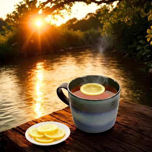 DUŻY Ceramiczny kubek 1000 ml do KAWY HERBATY, bulionówka do ZUPY - OMBRES