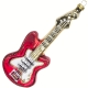 Bombka SZKLANA 15,5 x 5,5 x 2,5 cm Ozdoba choinkowa - CZERWONA GITARA