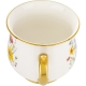 DUŻY Porcelanowy Kubek Filiżanka do KAWY HERBATY 430 ml, 10 x 9 cm - KWIATY